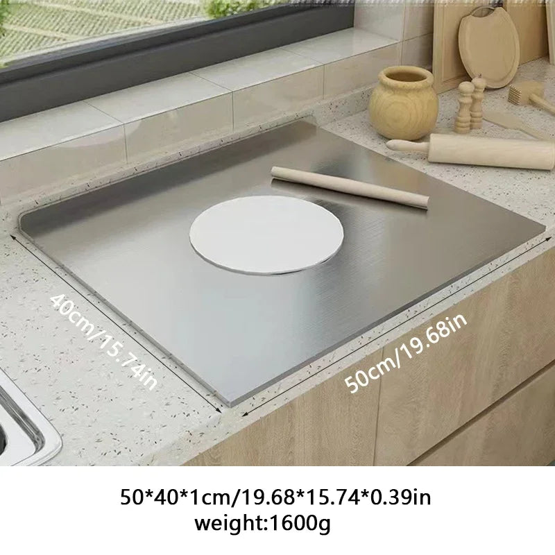 Stainless Steel Folding Cutting Board – Double-Sided, L-Shaped