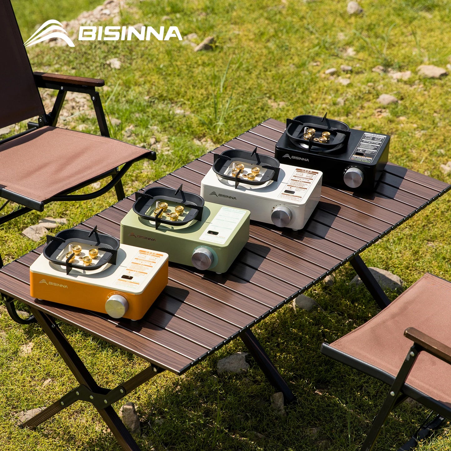 BISINNA 5800W Portable Gas Stove – Windproof Outdoor Burner for Camping, Hiking & Picnics