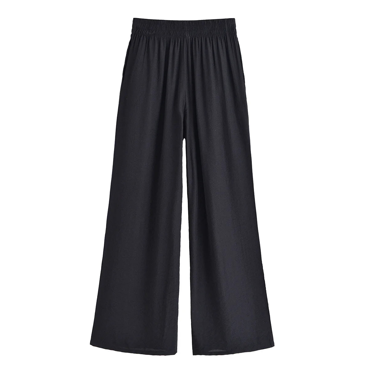 Women’s Summer 2-Piece Set – Loose Shirt & High-Waist Pants