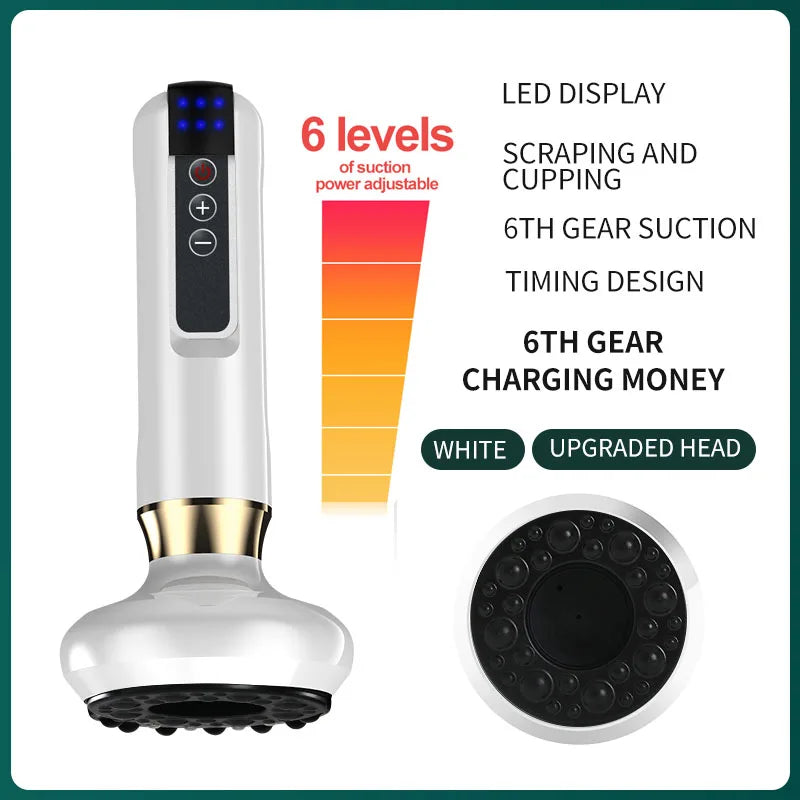 Smart Electric Cupping Massager with Heat & Gua Sha