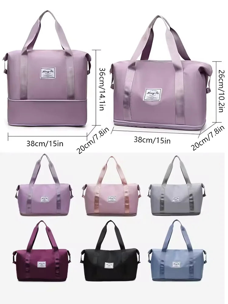 Waterproof Travel Duffel Bag ā Large Capacity Nylon Gym Tote for Women**