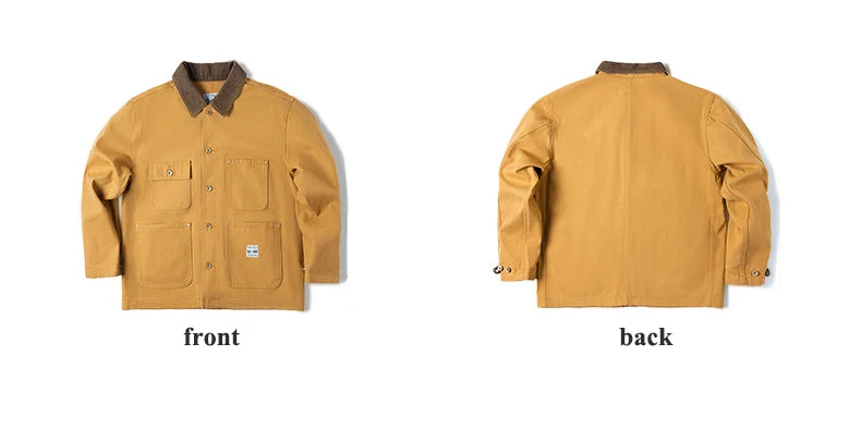 Vintage Michigan Heavyweight Canvas Chore Jacket – Men’s Spring Coat