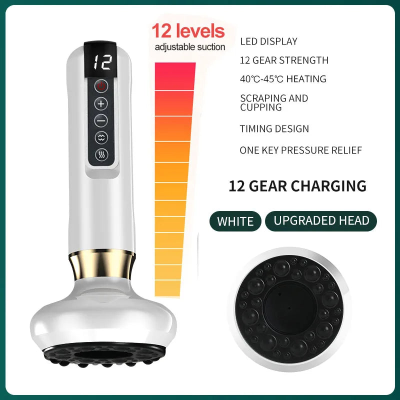 Smart Electric Cupping Massager with Heat & Gua Sha