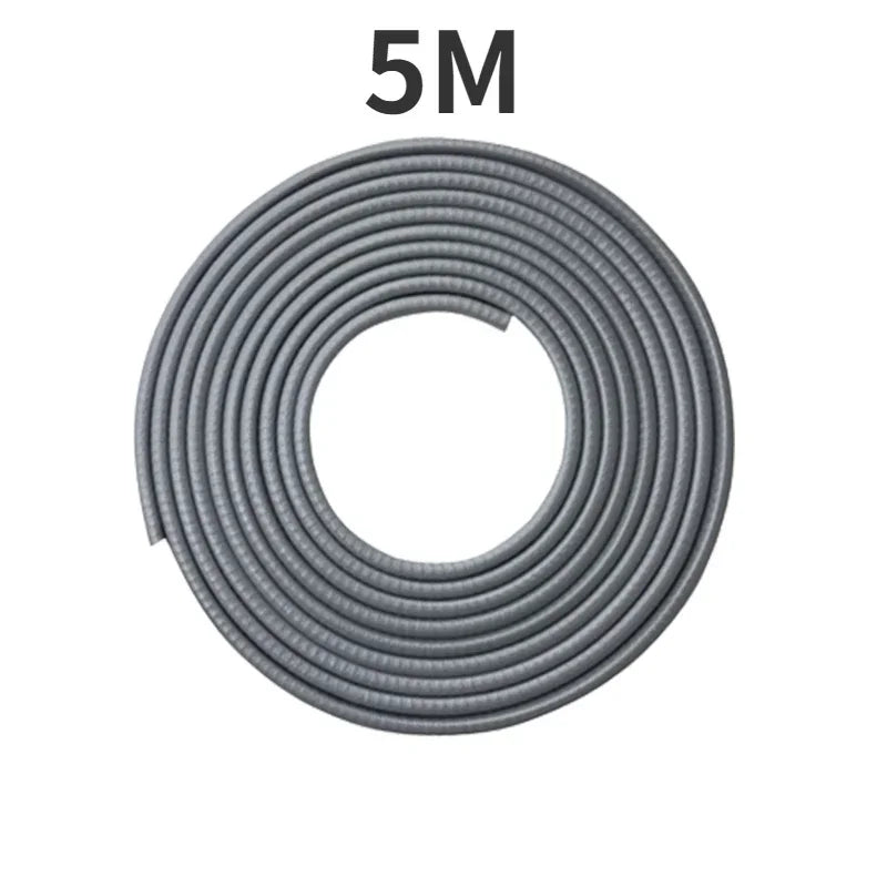 2/3/5M Car Door Anti Collision Strip with Steel Disc Bumper Trim Edge Scratch Protector Strip Sealing Guard Styling Car Decor