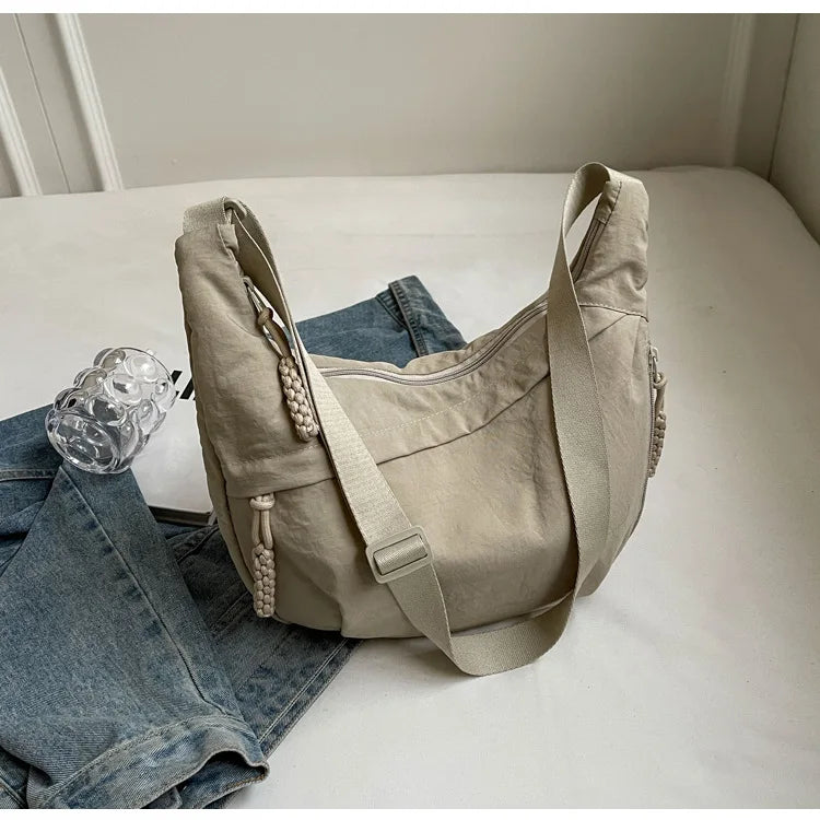 Unisex Oxford Crossbody Messenger Bag – Large Capacity & Casual Style