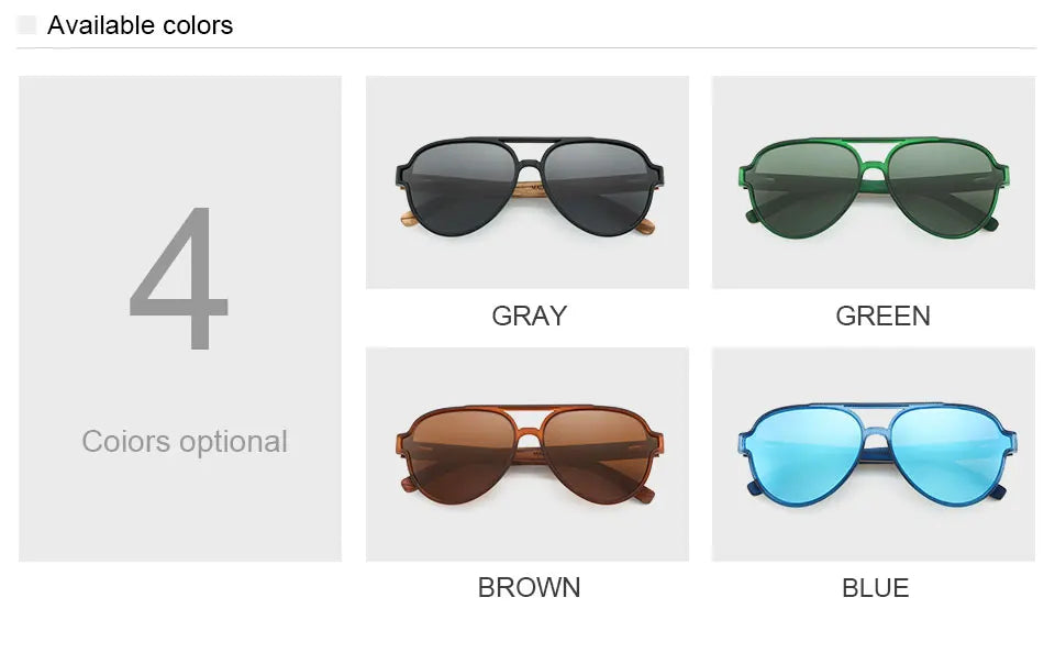 Oi Wood Sunglasses For Women Men Wooden Sun Glasses Polarized UV400 High Quality Eyewear Accessory Original Box