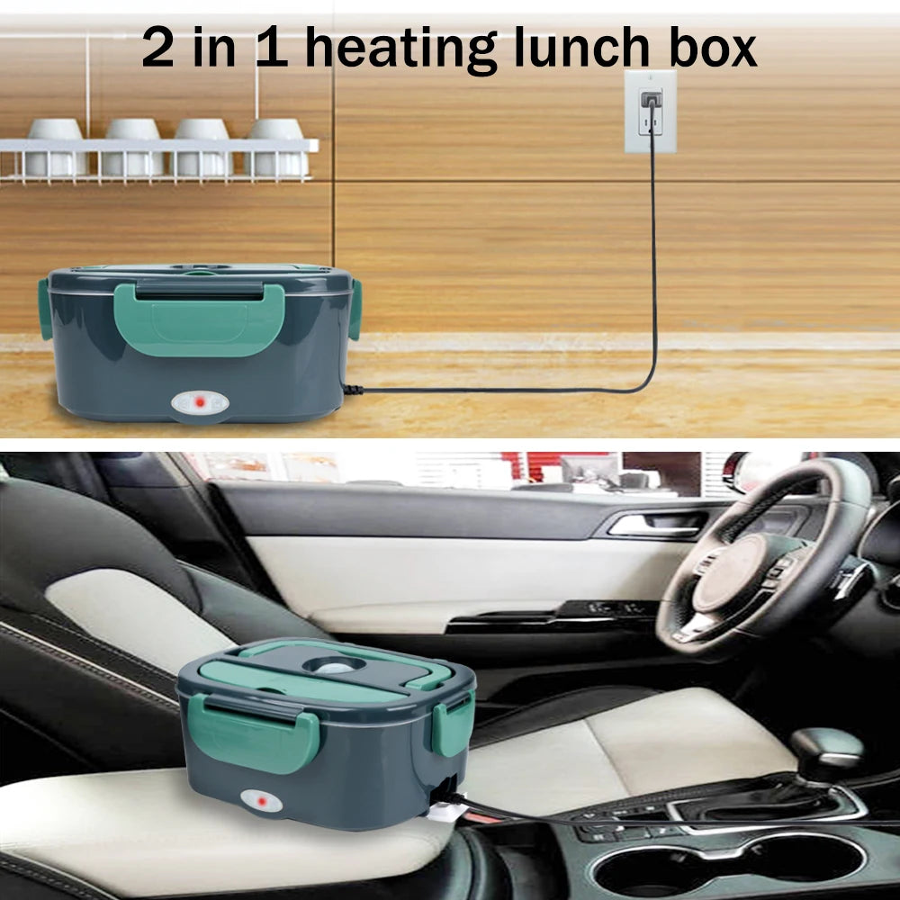 1.5L Electric Lunch Box Warmer โ 60W for Car & Home Use