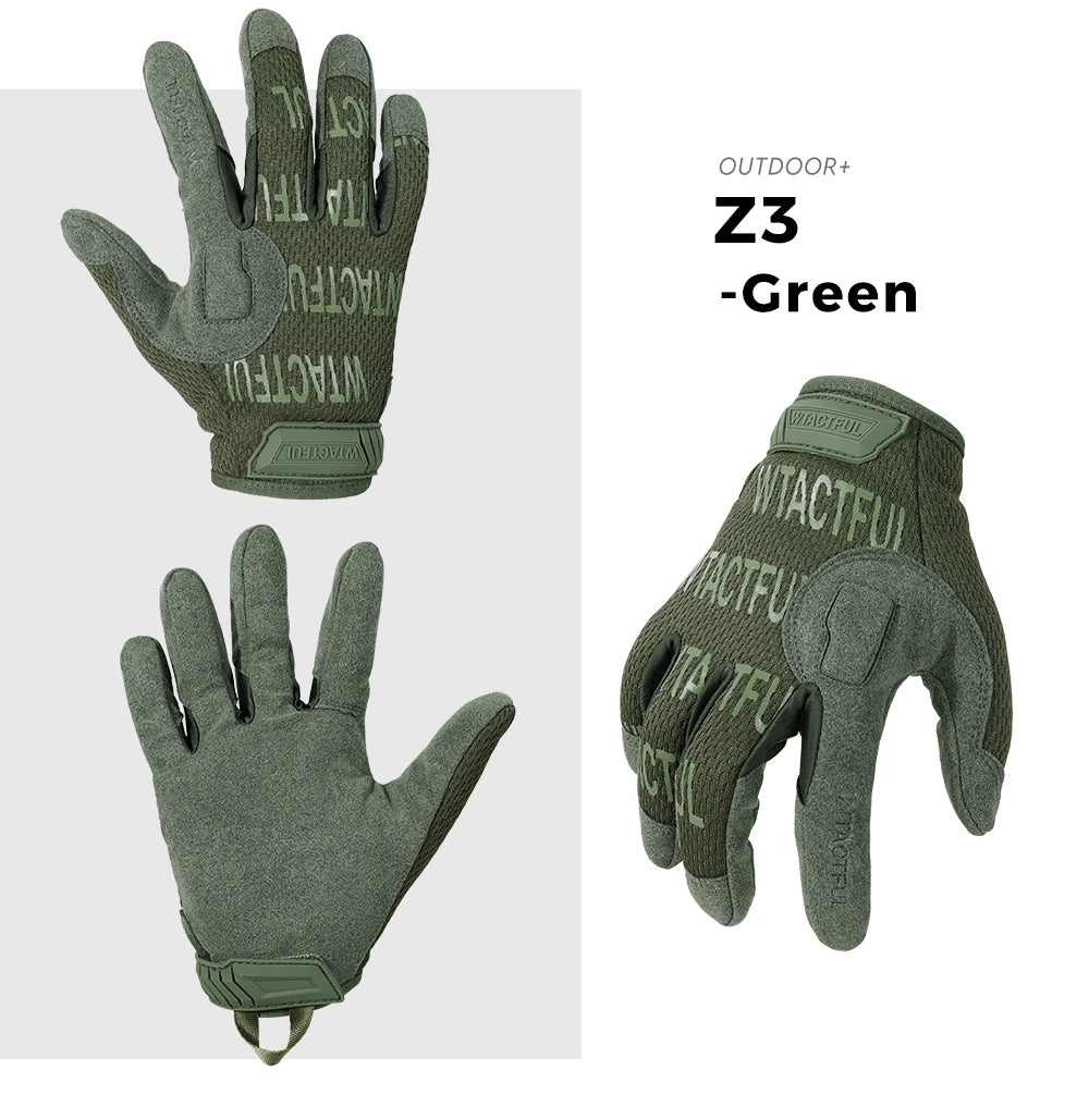 Outdoor Tactical Gloves Touch Screen Hunting Sport Cycling Camping Hiking Paintball Work Driving Lightweight Full Finger Men