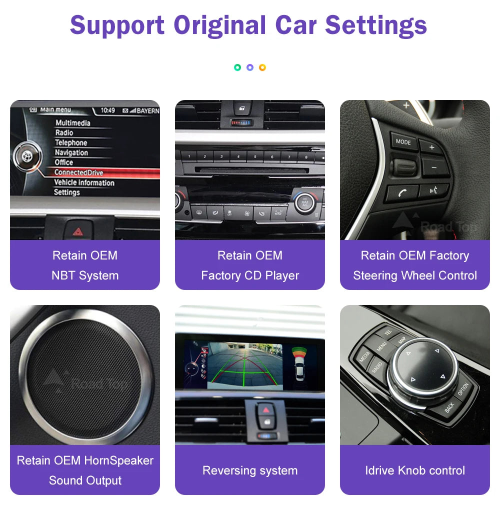 1920*720 Multimedia Touch Screen For BMW 1/2/3/4 Series F20/F21/F22/F30/F31/F33/F34/F36 Android Auto NBT System Wireless Carplay