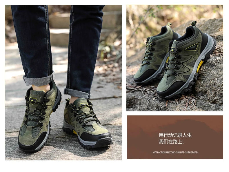 Men's Hiking Anti-velvet Outdoor Hiking Shoes Travel Hiking Sports Shoes Outdoor Sports Casual Shoes