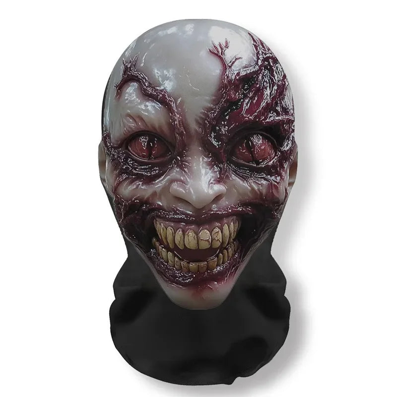 Halloween Ghost Face 3D Mask Balaclava Full Face Elastic Mesh Breathable Skull Headcovers Horror Party Halloween Cosplay Props