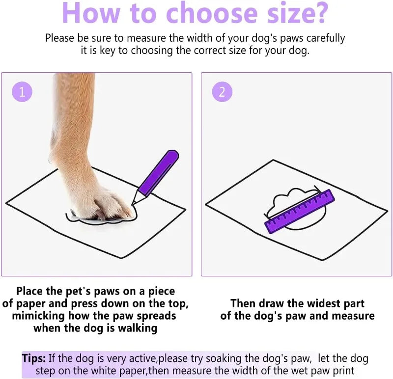 Reflective Waterproof Dog Boots – Anti-Slip Outdoor Shoe