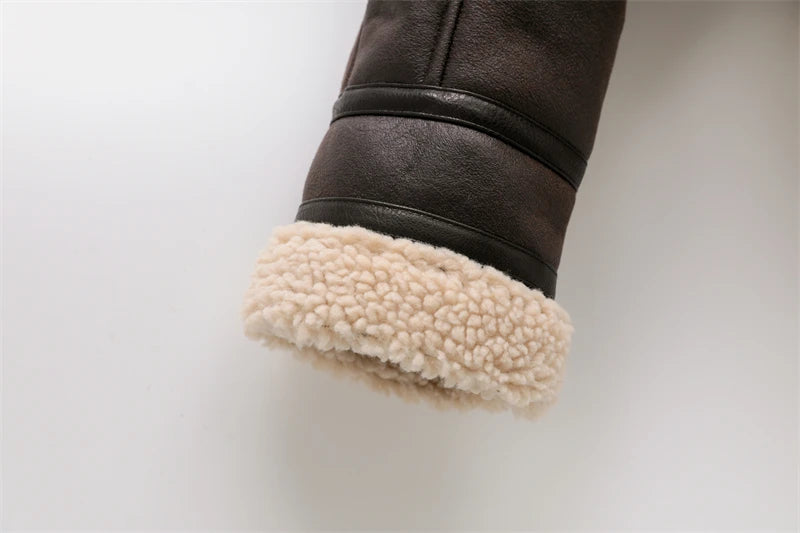 Women’s Faux Shearling Winter Coat – Thick, Warm & Stylish | RARF