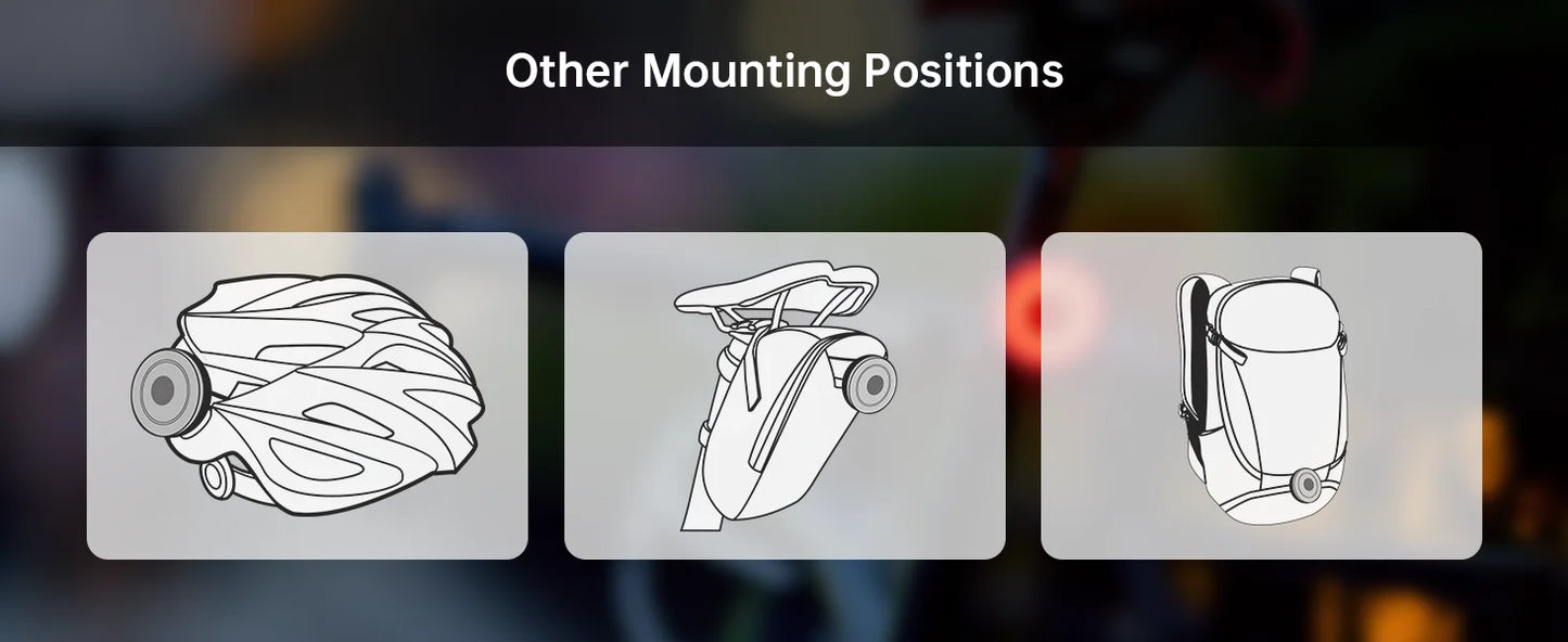 RAVEMEN Bike Light Set Bicycle LED Front Rear Head Rechargeable Lamp LS06(FR300+CL05) Headlight For Garmin Wahoo Taillight Set