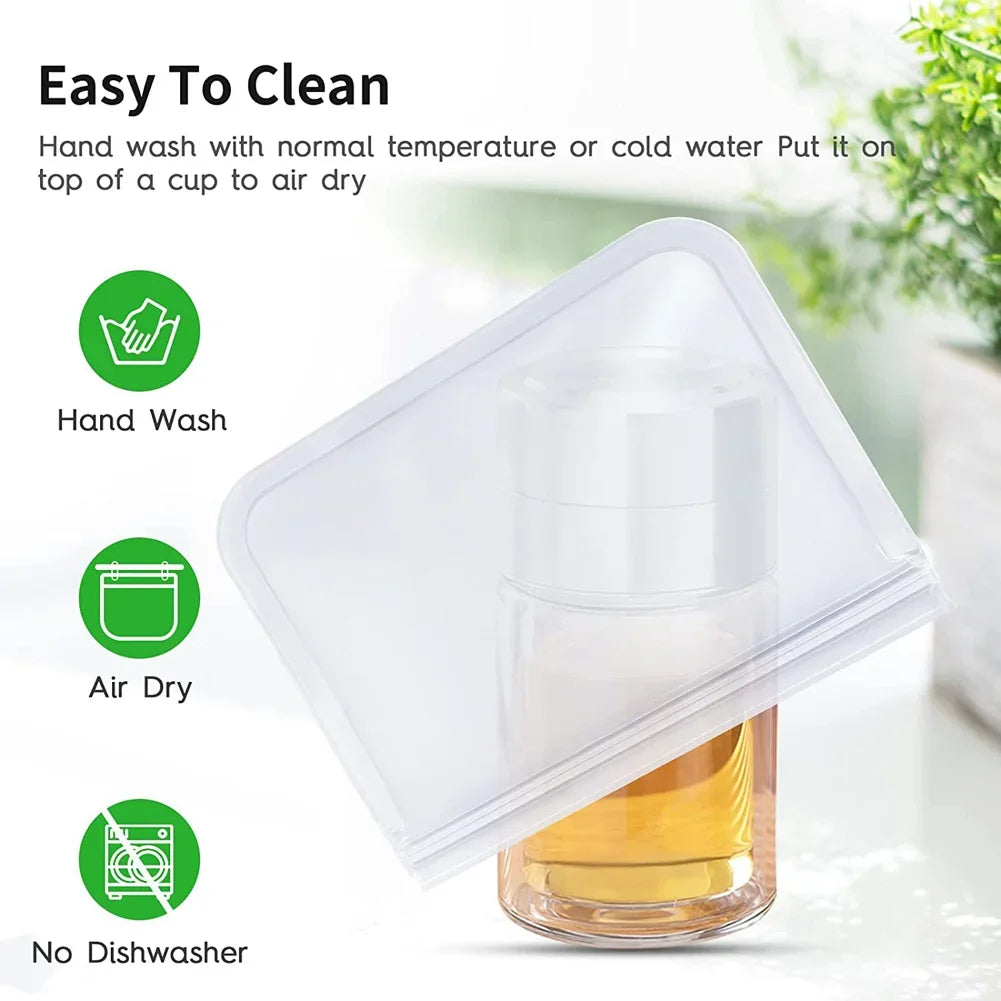 10-Pack Reusable Leakproof Food Storage Bags – BPA-Free & Freezer Safe