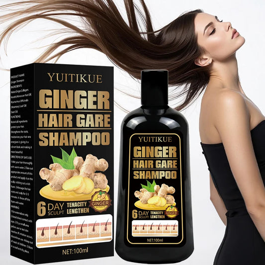 100ml Natural Ginger Shampoo Reduce Hair Loss, Clean Dandruff, Nourish & Moisturize Scalp, Improve Hair Quality Care Product