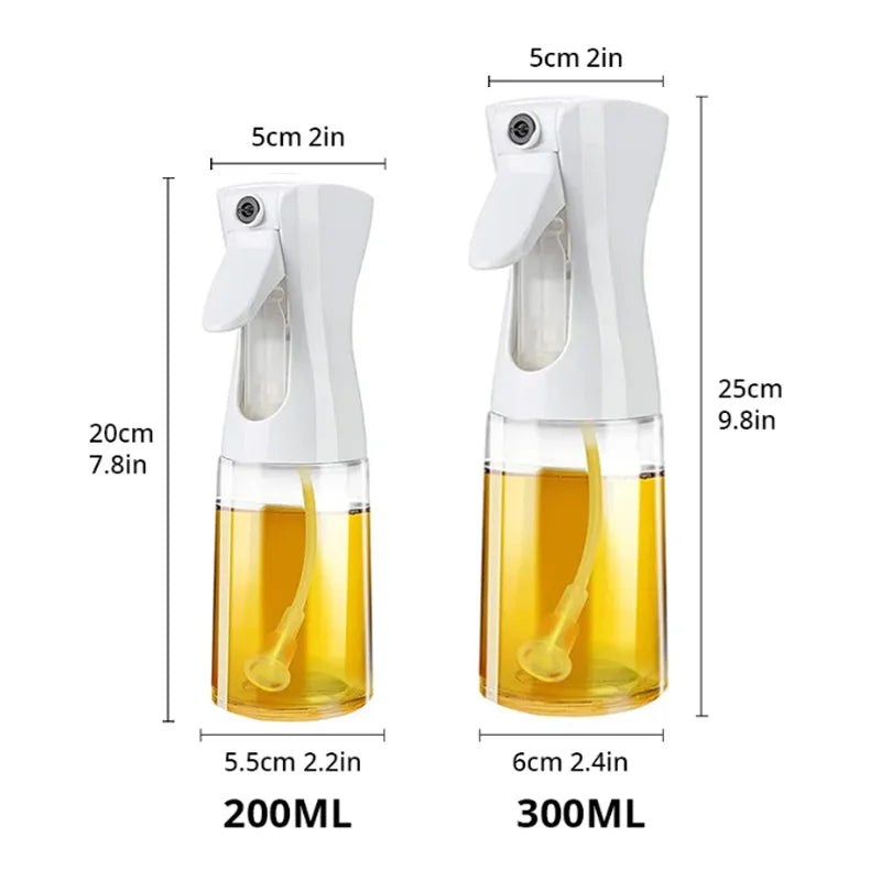 200ml/300ml Kitchen Oil Spray Bottle – Olive Oil Dispenser for Cooking & BBQ