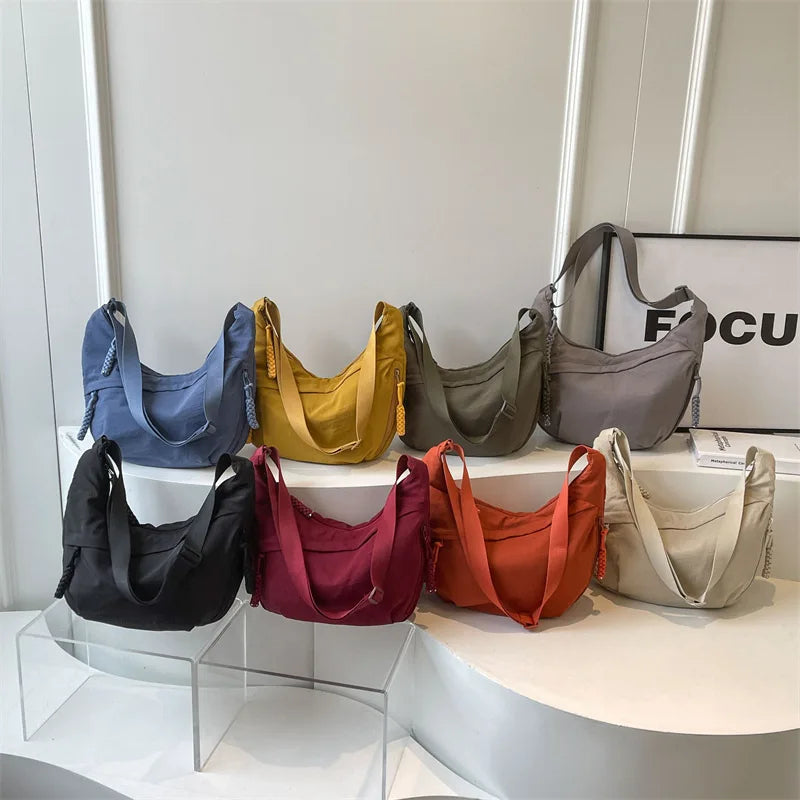 Unisex Oxford Crossbody Messenger Bag – Large Capacity & Casual Style