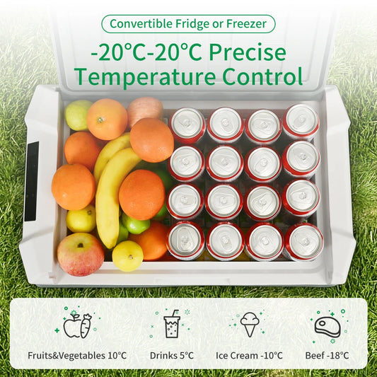 Alpicool NL 25L 35L 45L Car Refrigerator 12V Compressor Fridge Freezer 12/24V DC 100-240V AC Portable Cooler for Camping Travel