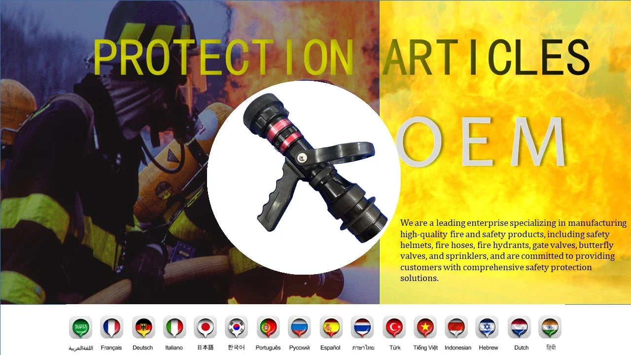 Adjustable 2-Inch High Pressure Fire Hose Nozzle Firefighting Equipment & Accessory