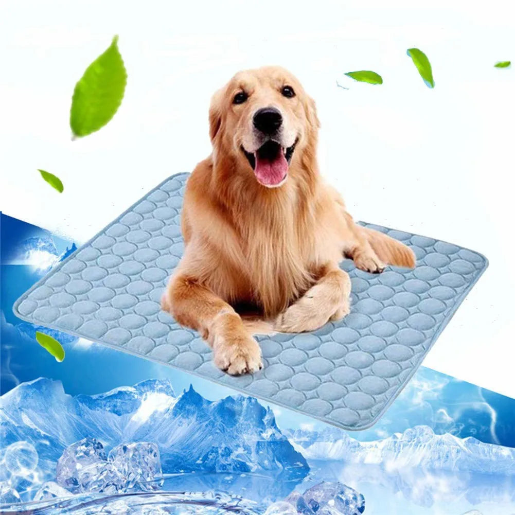 Dog Cooling Mat Summer Pad for Dogs Cat Blanket Breathable dog Bed Kennel Puppy Sleeping Sofa Cushion Dog Accessories