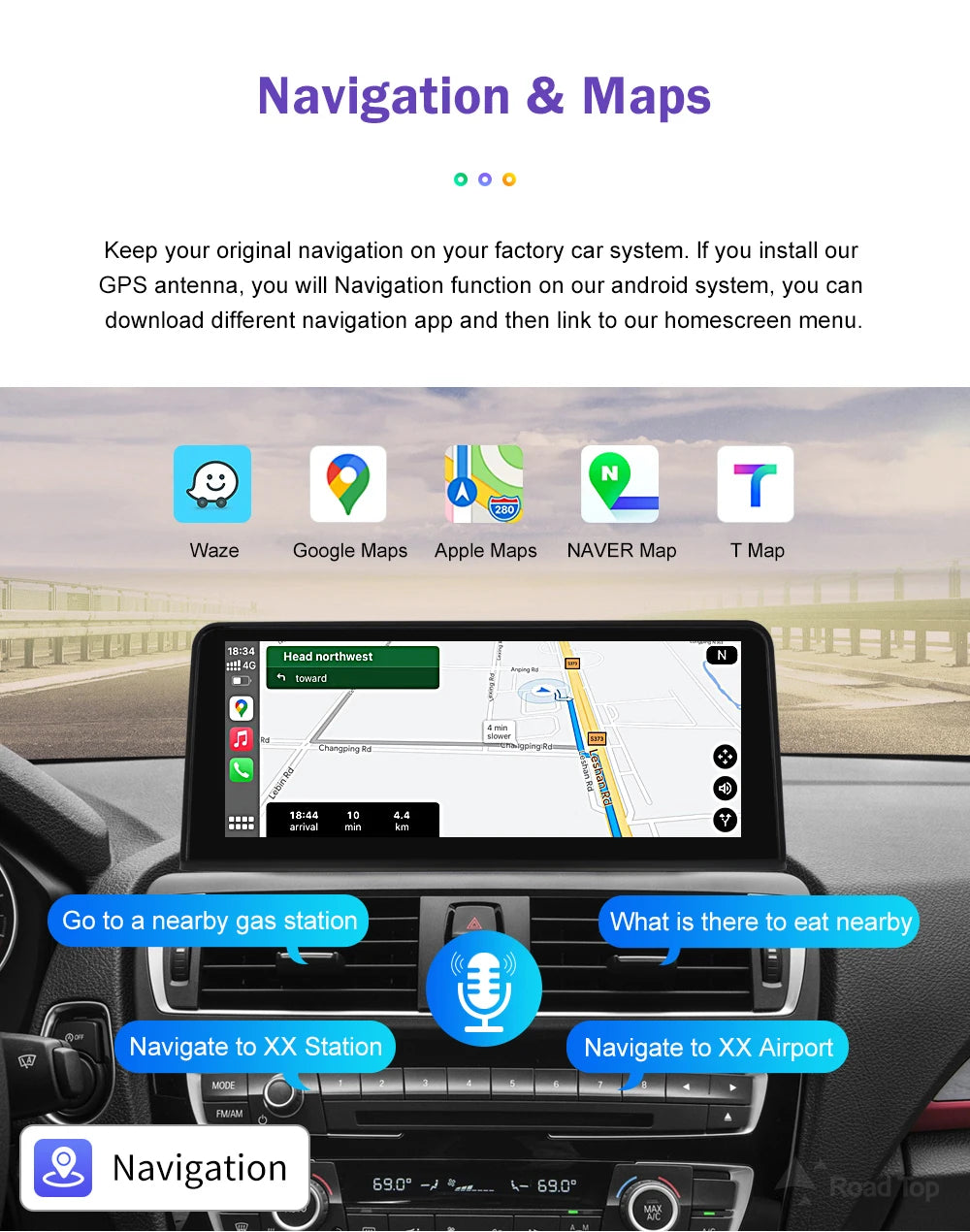 1920*720 Multimedia Touch Screen For BMW 1/2/3/4 Series F20/F21/F22/F30/F31/F33/F34/F36 Android Auto NBT System Wireless Carplay