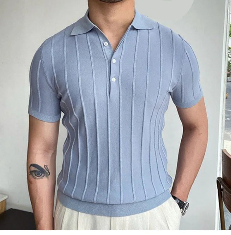Men’s Slim Fit Polo Shirt – Breathable Short Sleeve Casual Top (M-3XL)