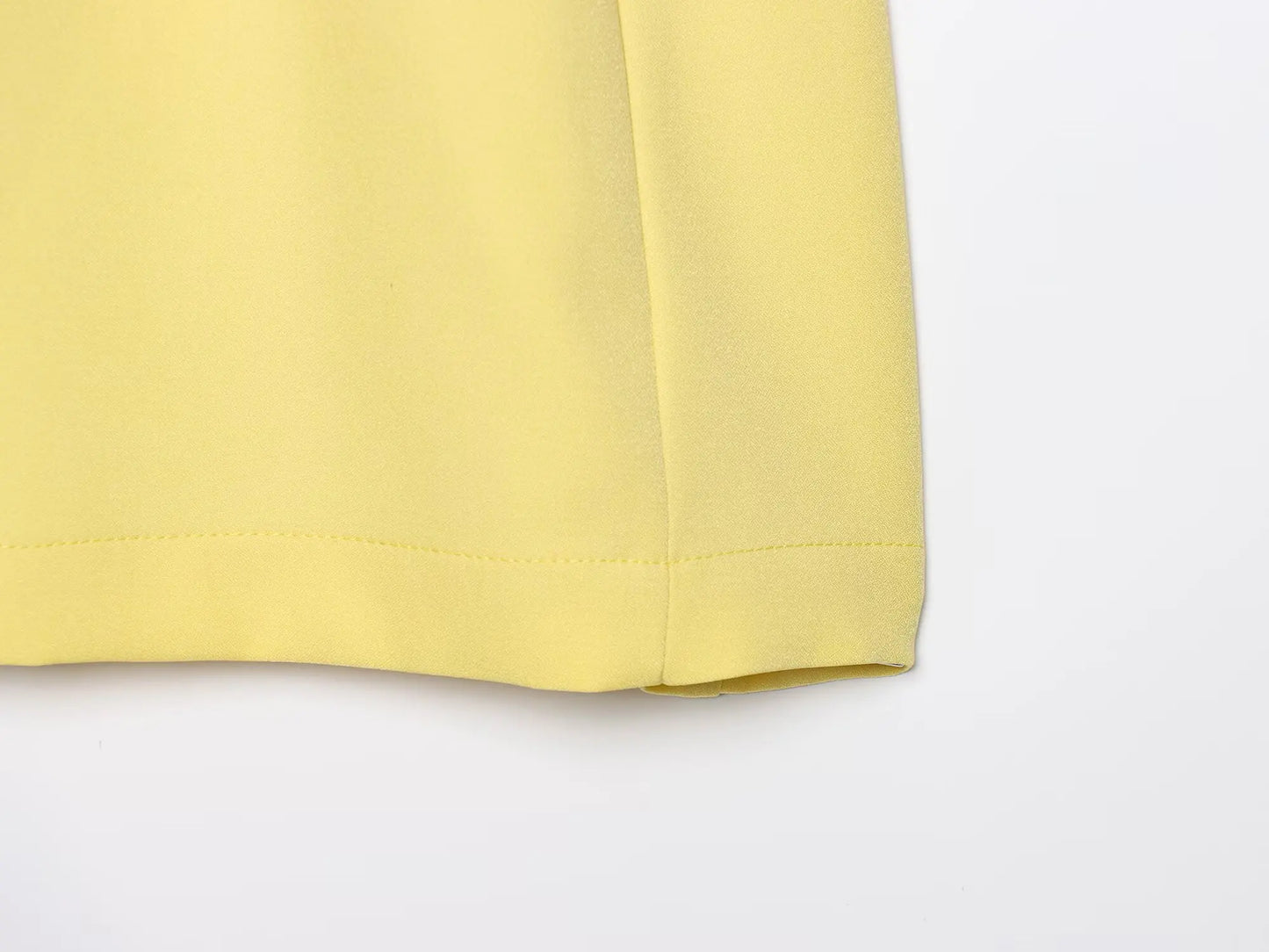 Yellow Slim Fit Mini Dress – Summer 2025 Casual Chic