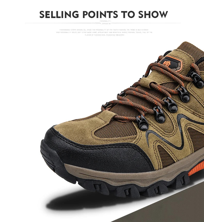 Men's Hiking Anti-velvet Outdoor Hiking Shoes Travel Hiking Sports Shoes Outdoor Sports Casual Shoes