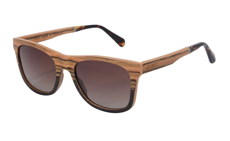 SHINU Wooden Polarized Sunglasses – Handmade UV400 Eyewear for Men & Women