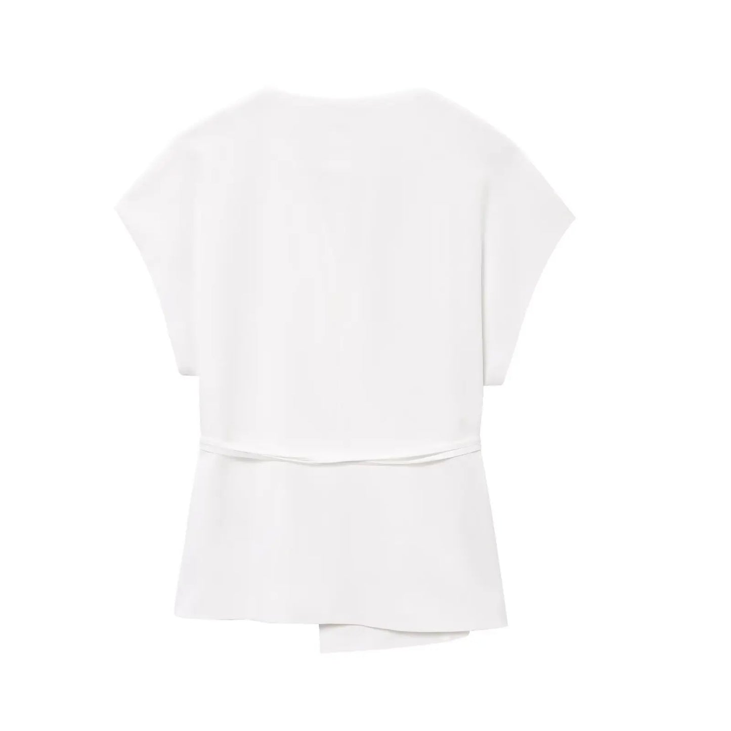 Women’s V-Neck Sleeveless Trouser Set – Summer Chic