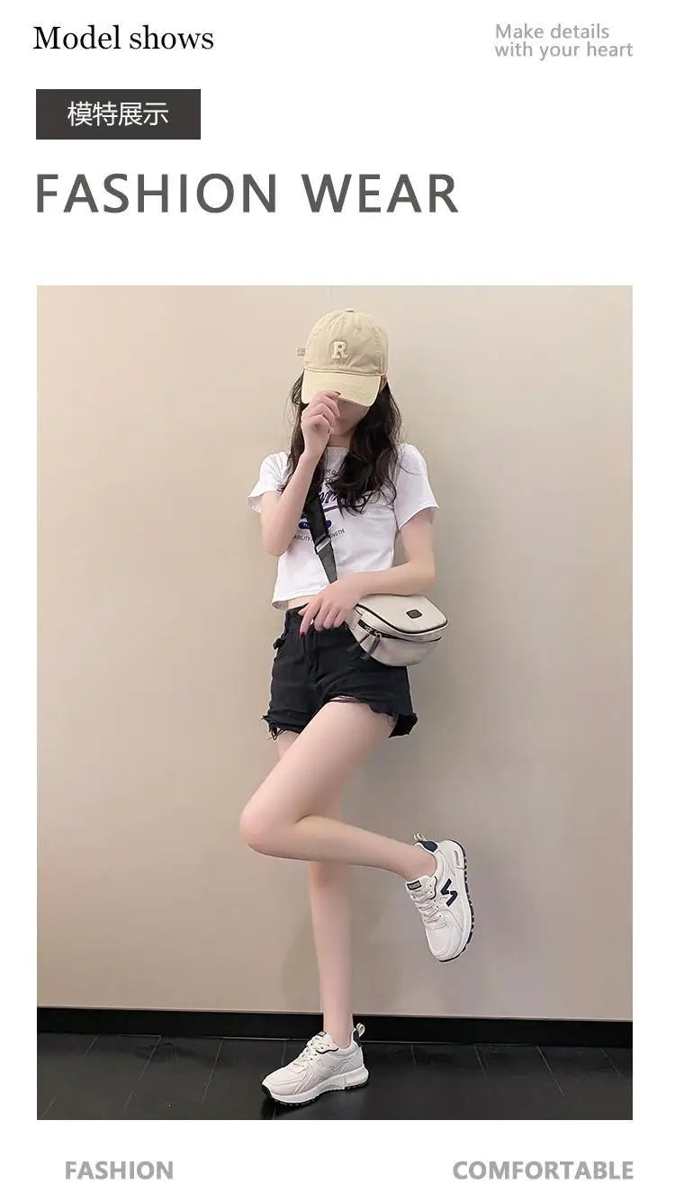 Sports Shoes for Women 2024 Spring New Super Hot Versatile Anti slip Casual Women's Shoes Soft Sole Running Little White Shoes