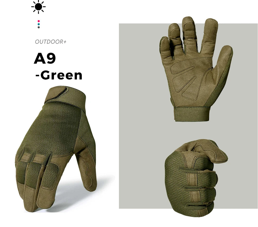 Outdoor Tactical Gloves Touch Screen Hunting Sport Cycling Camping Hiking Paintball Work Driving Lightweight Full Finger Men