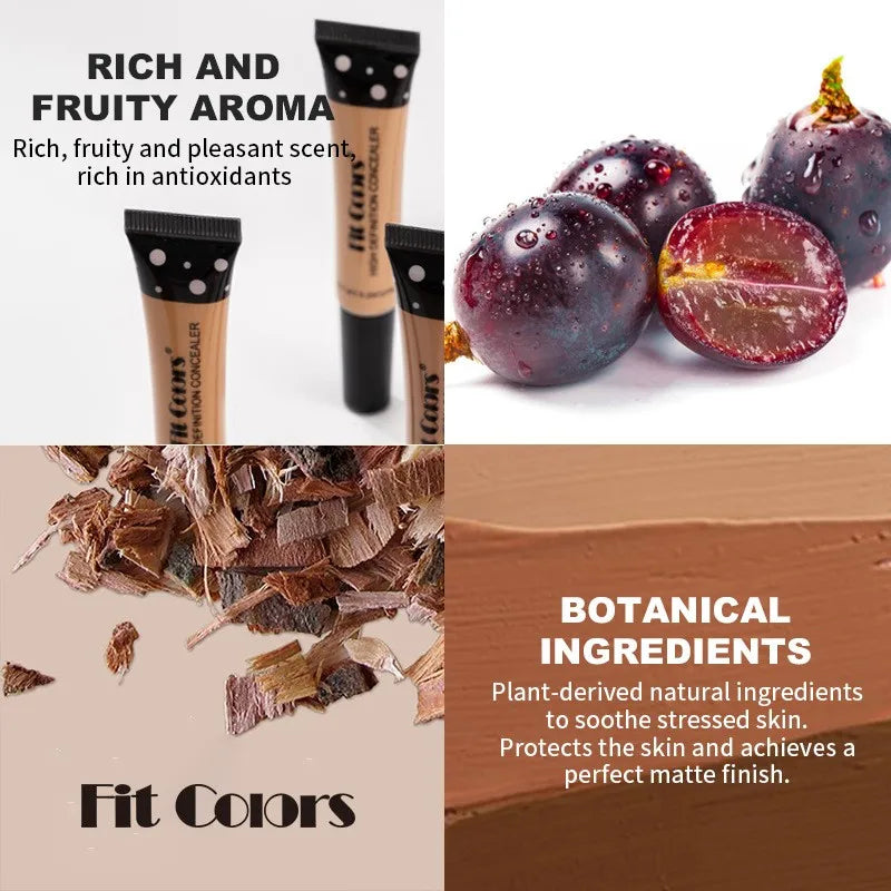 Six-Color Hose Concealer, a Kind of Facial Repair Nourishing Liquid Foundation That Can Cover Dark Circles