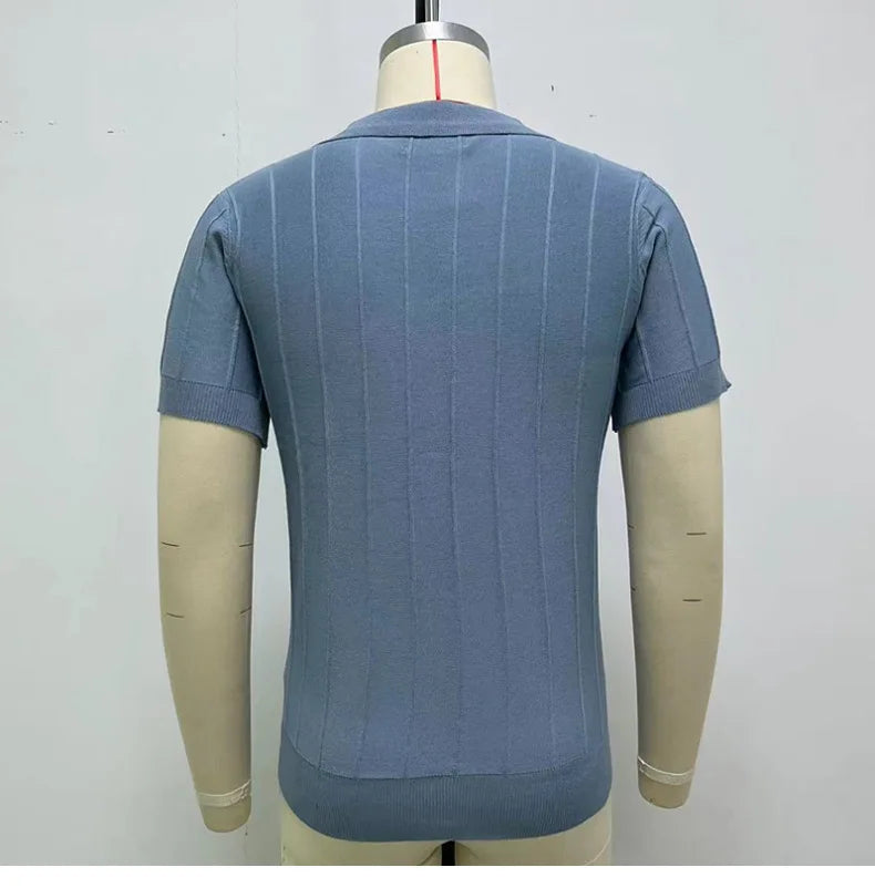 Men’s Slim Fit Polo Shirt – Breathable Short Sleeve Casual Top (M-3XL)