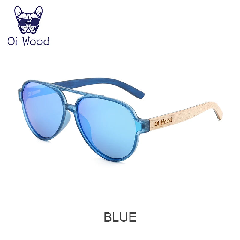 Oi Wood Sunglasses For Women Men Wooden Sun Glasses Polarized UV400 High Quality Eyewear Accessory Original Box