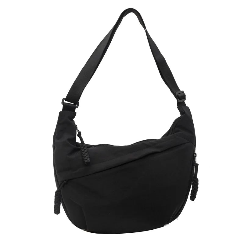 High-Capacity Nylon Crossbody Shoulder Bag for Women