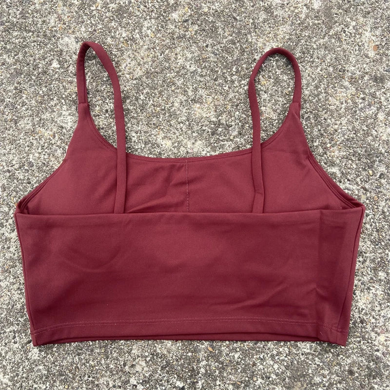 High-Support Sports Bra for Women - Backless, Removable Pads & Breathable