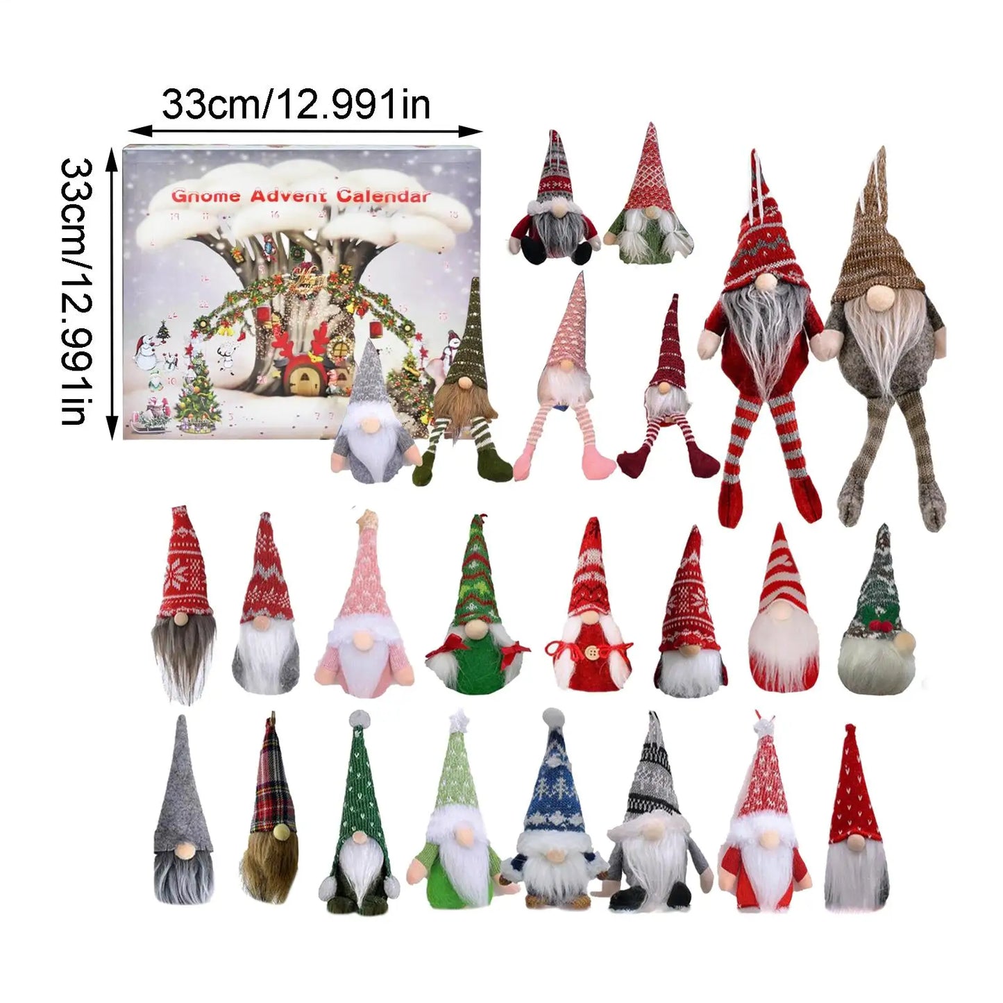 2025 new Christmas Advent Calendar 24 Day Christmas Gnome Advent Calendar Christmas Decor Calendar Gift