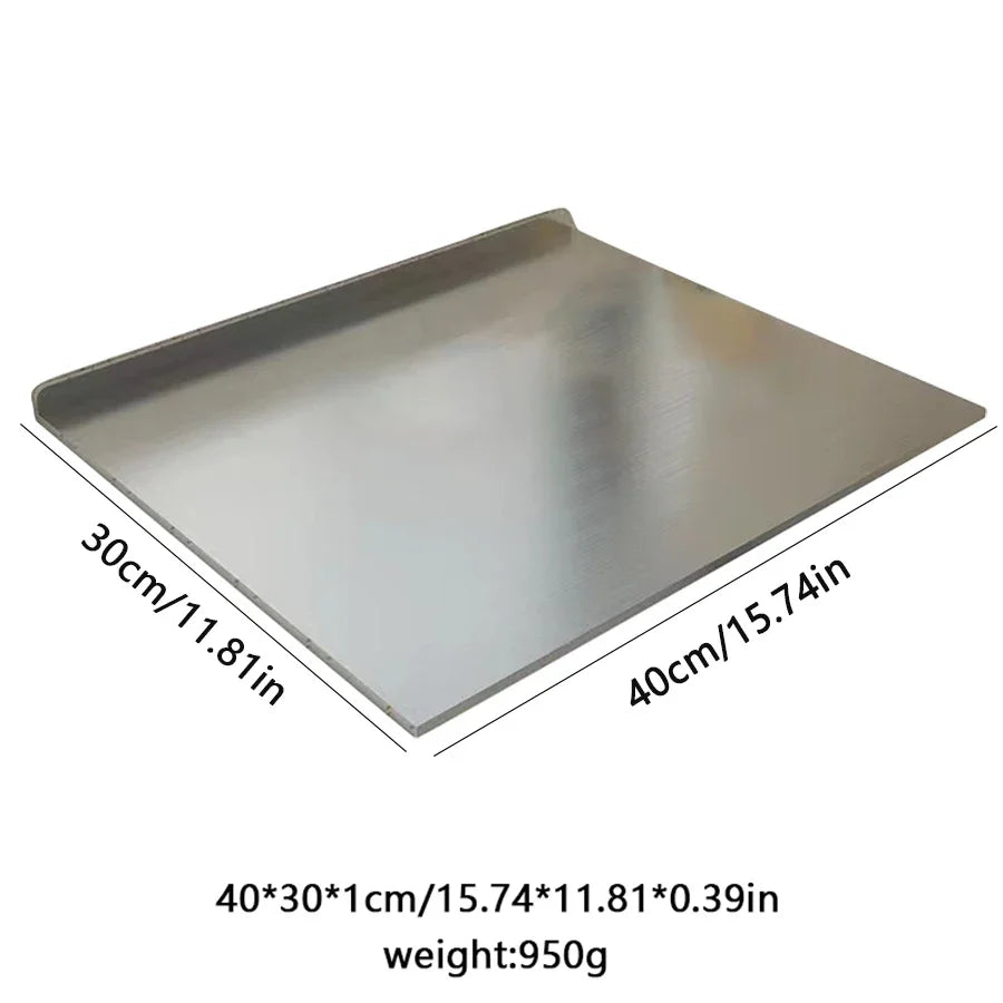 Stainless Steel Folding Cutting Board – Double-Sided, L-Shaped