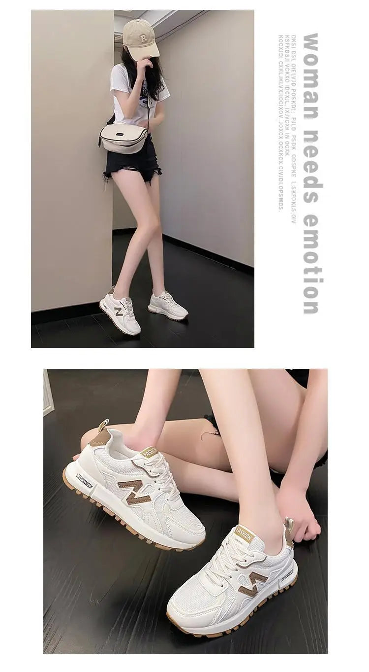 Sports Shoes for Women 2024 Spring New Super Hot Versatile Anti slip Casual Women's Shoes Soft Sole Running Little White Shoes