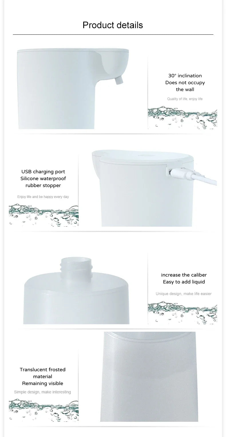 Touchless Foam Soap Dispenser – USB Rechargeable, 350ml