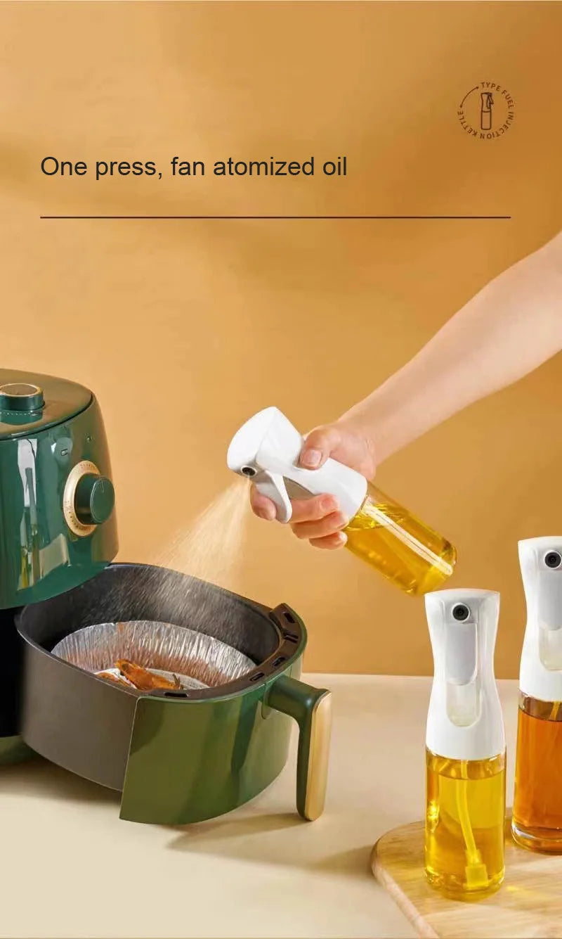 200ml/300ml Kitchen Oil Spray Bottle – Olive Oil Dispenser for Cooking & BBQ