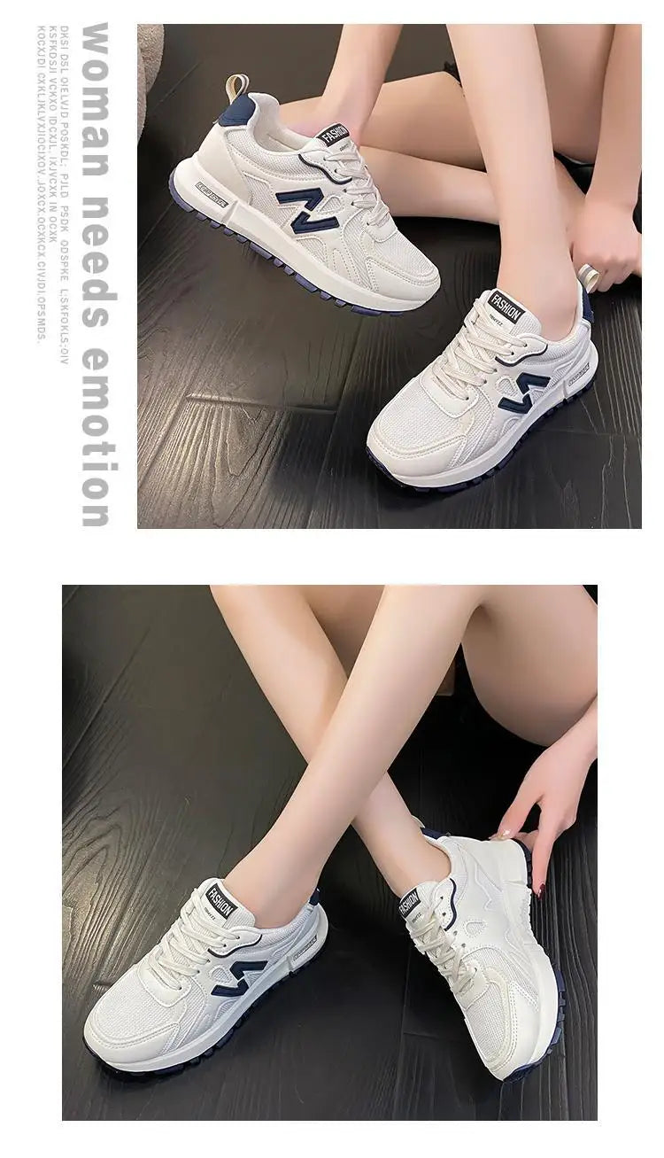 Sports Shoes for Women 2024 Spring New Super Hot Versatile Anti slip Casual Women's Shoes Soft Sole Running Little White Shoes