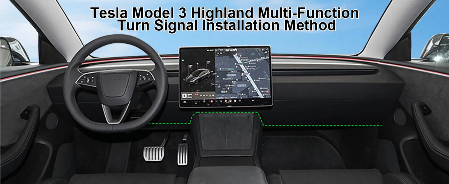 Catronics For Tesla Model 3 Highland Gear Shift Turn Stalks Gear Shifter Lever Signal Wiper Handle Shift Lever Car Accessories