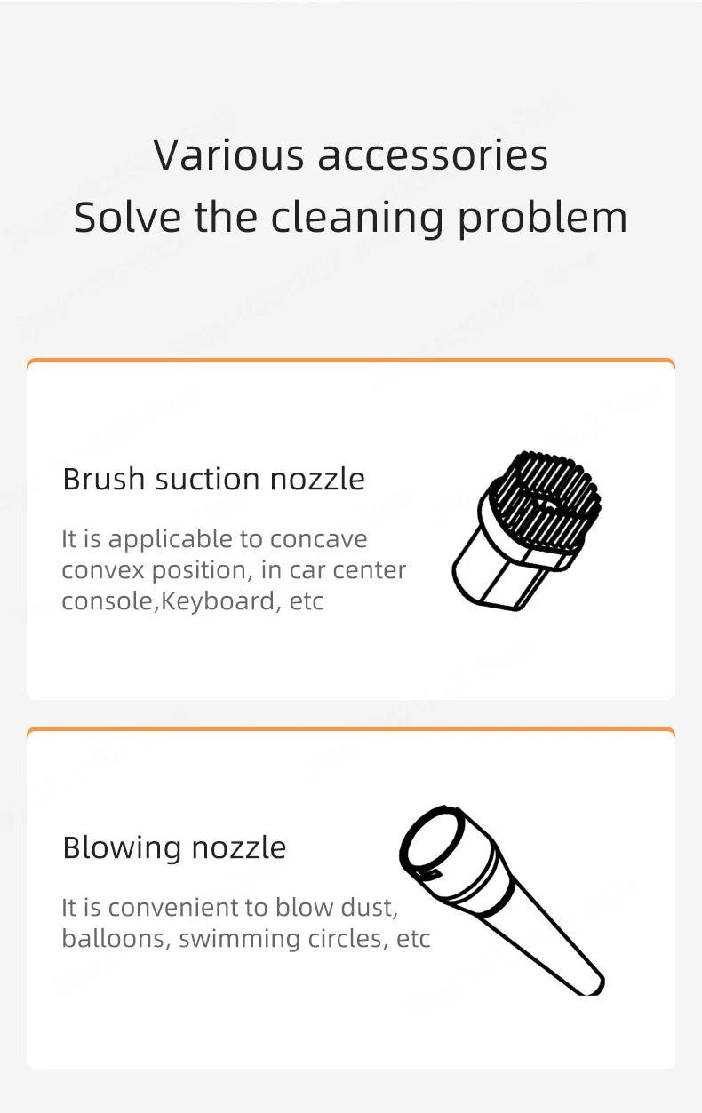 New 39800PA Wireless Car Vacuum Cleaner High Power 3 in1 Automobile Vacuum Clean Portable Handheld Vacuum Dust Catcher