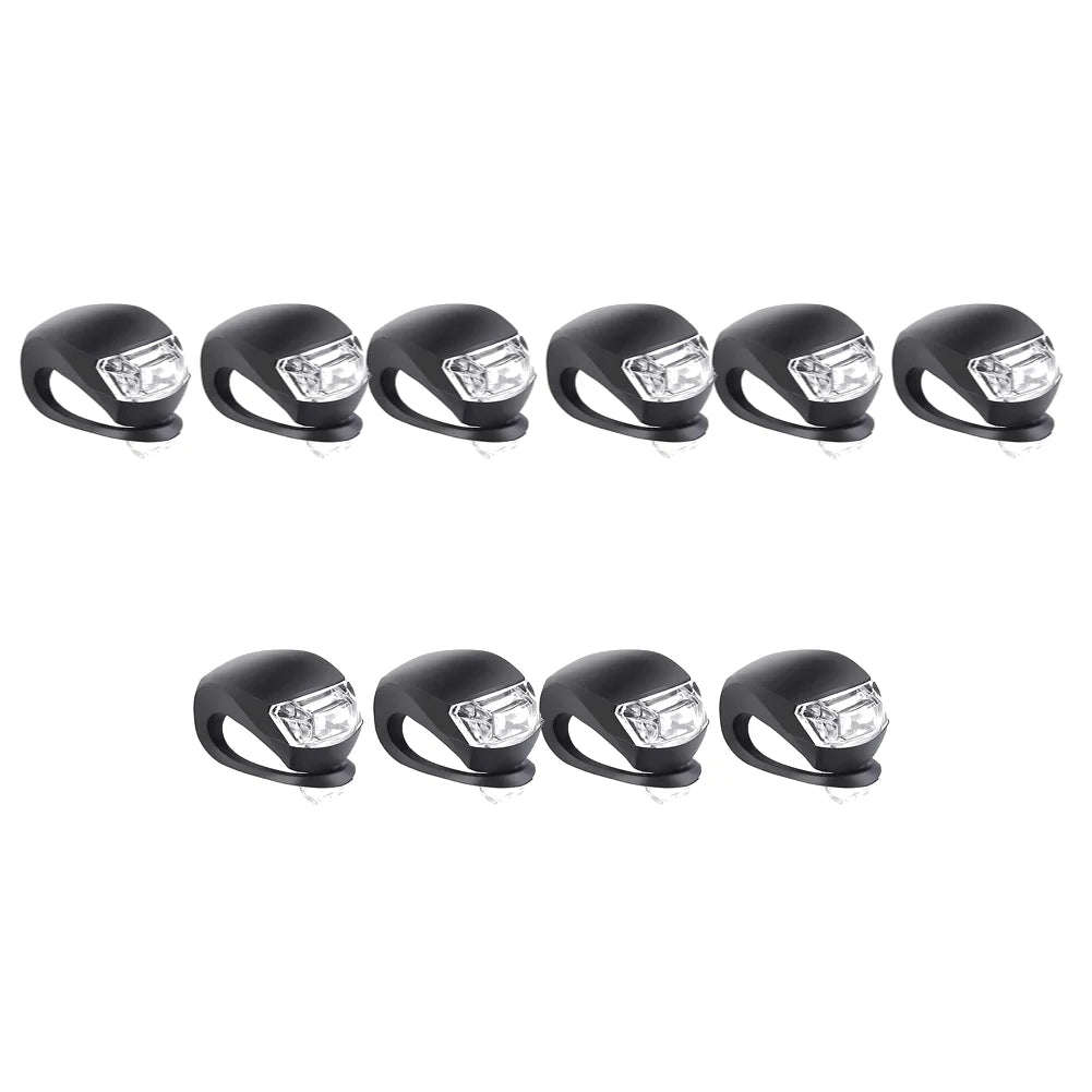 LED Silicone Bicycle Front Rear Light Set 3 Modes Waterproof MTB Mountain Road Bike Cycling Headlight Night Tail Warning Lamp