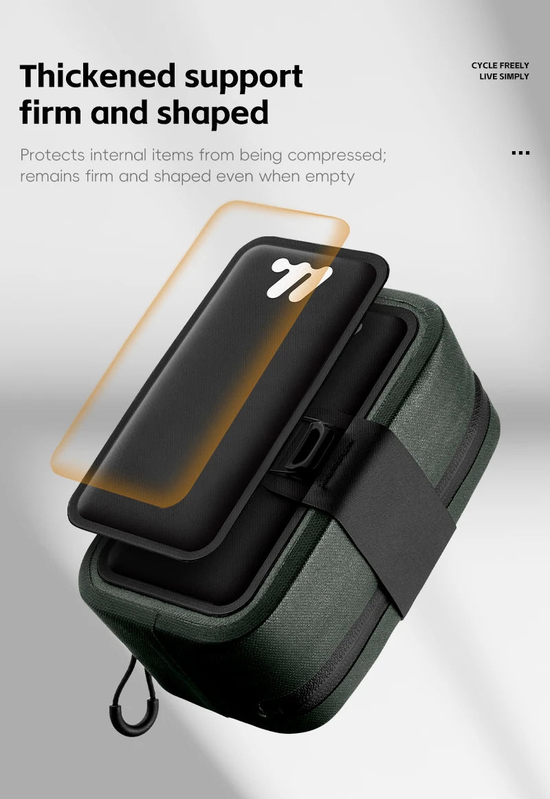 Waterproof Bike Saddle Bag – Compact 600D TPU Cycling Storage by West Biking