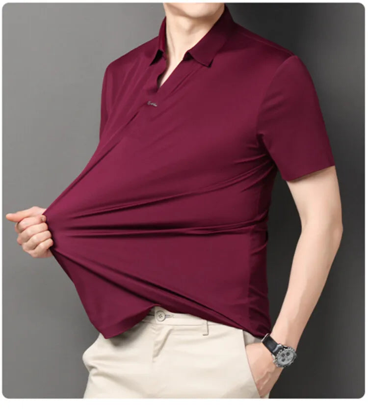 Men’s Stretch Polo Shirt – Quick-Dry Business Casual (M-4XL)