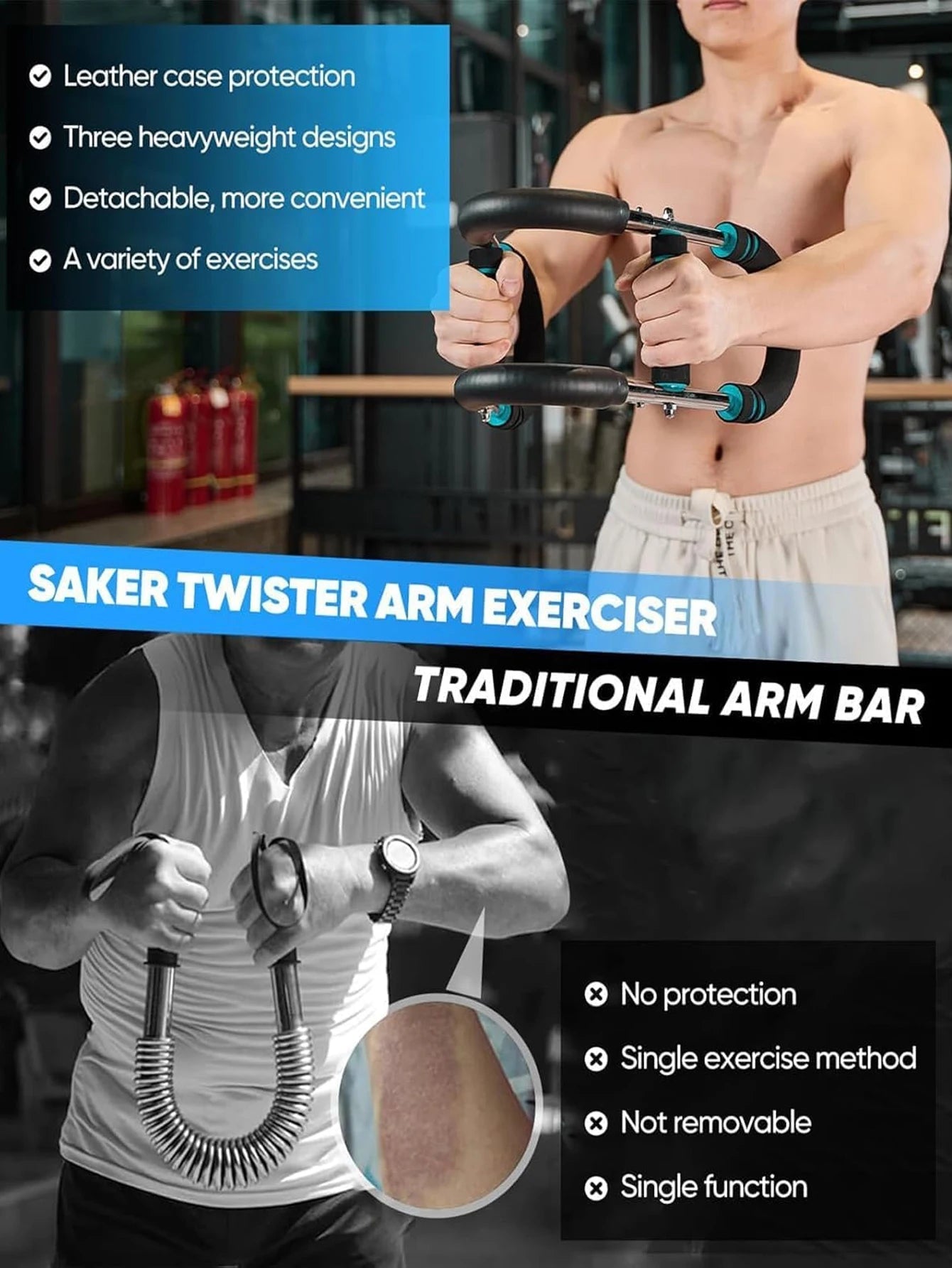 Adjustable Arm & Chest Expander – Upper Body Strength Trainer for Home & Travel Workouts